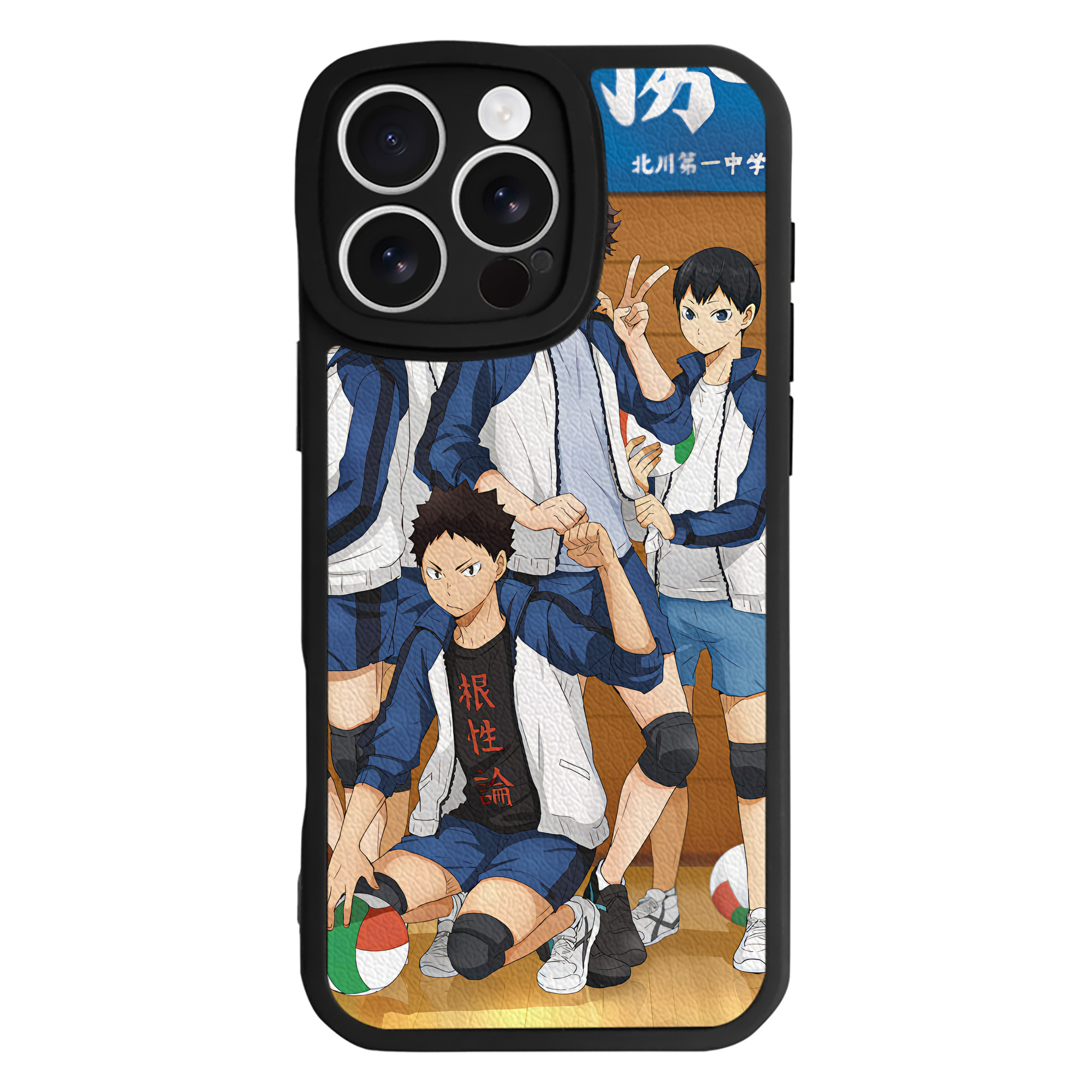 （画像用） ハイキュー!! Haikyu!! 【iPhone 16シリーズ対応】シリコンスマホケース（レザー調） 材質：シリコン